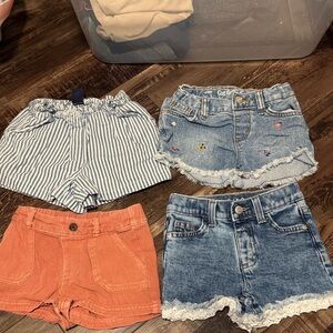 Cat & Jack Kids Shorts - Blue, Orange, Striped